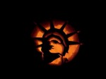 Statue of Liberty Pumpkin Carving